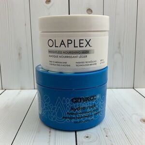 Amika Hydro Rush Intense Moisture Mask & Olaplex Weightless Nourishing Mask